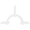 Ekena Millwork Ericson Architectural Grade PVC Gable Bracket, 96"W x 60"H x 4"D x 6"F, 15/12 Pitch GBP096X60X0406ERI00 - alternate 3